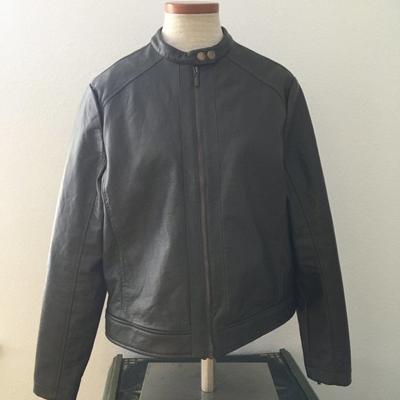 Levi's Dark Green Moto Jacket - Picture 1 of 8